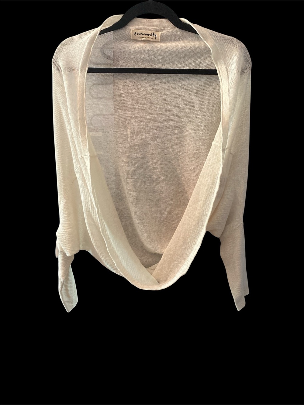 Community by Aritzia Hemp Cocoon Style Shrug Size Small BNWT